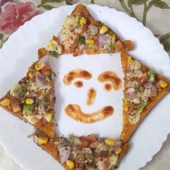 A picture of Bread pizza.
