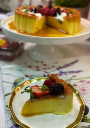 صورة لوصفة كريم كراميل لذيذ 🍮🧡
