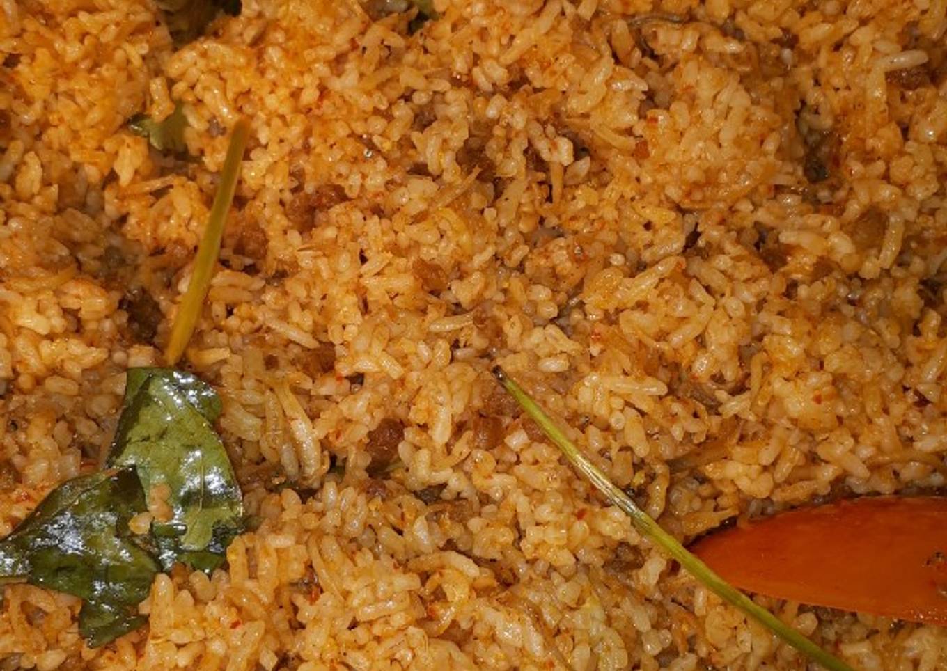 Nasi Bakar Teri Daging Sapi Cincang