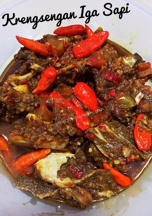 Foto resep Krengsengan Iga Sapi#merahputih