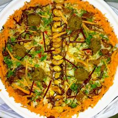 A picture of Shahi Soya Chunk Biryani.