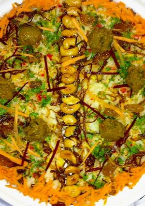 A picture of Shahi Soya Chunk Biryani.