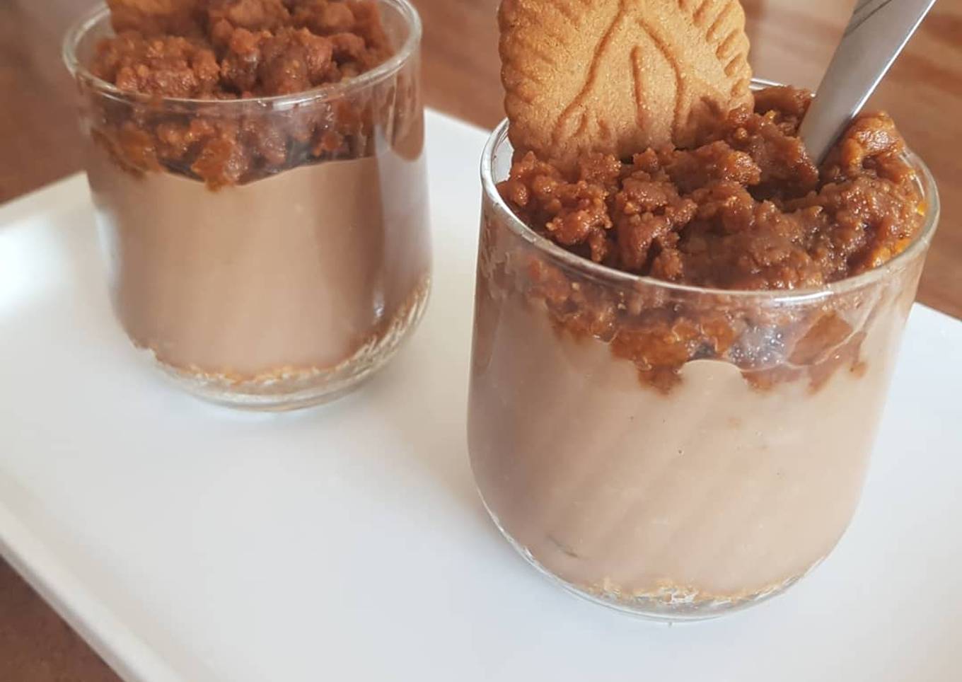 Creme dessert chocolat speculoos facile et rapide 🍫
