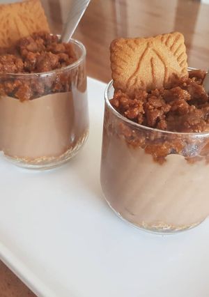 Une photo de Creme dessert chocolat speculoos facile et rapide 🍫
