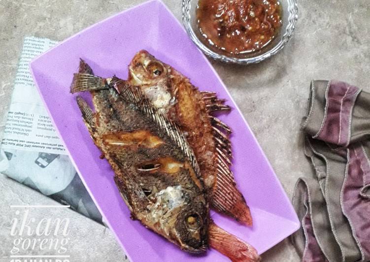 Ikan goreng 1bahan dg sambel mantap