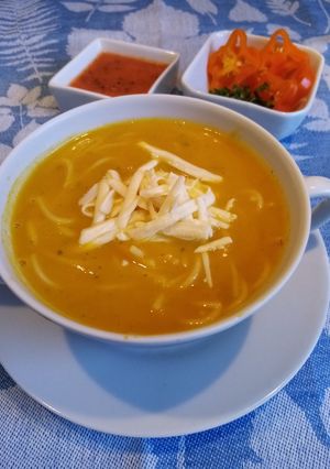 Una foto de Crema de Zapallo, Rica y súper fácil y rápida de hacer