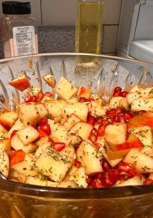 A picture of Apple salad.