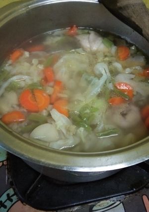 Foto resep Sup ayam sederhana