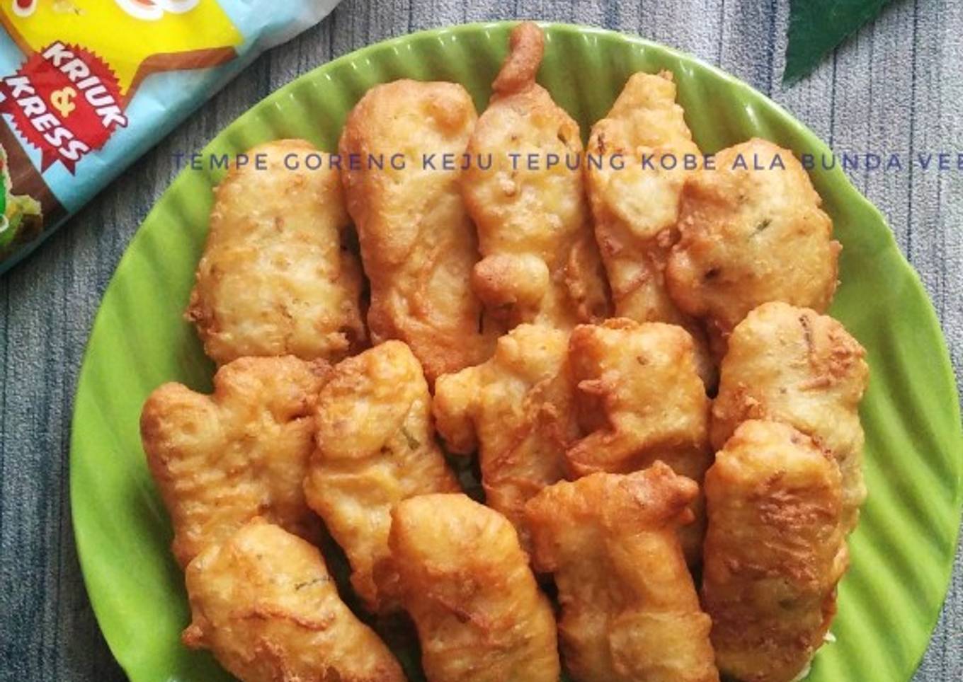 Tempe goreng keju tepung Kobe
