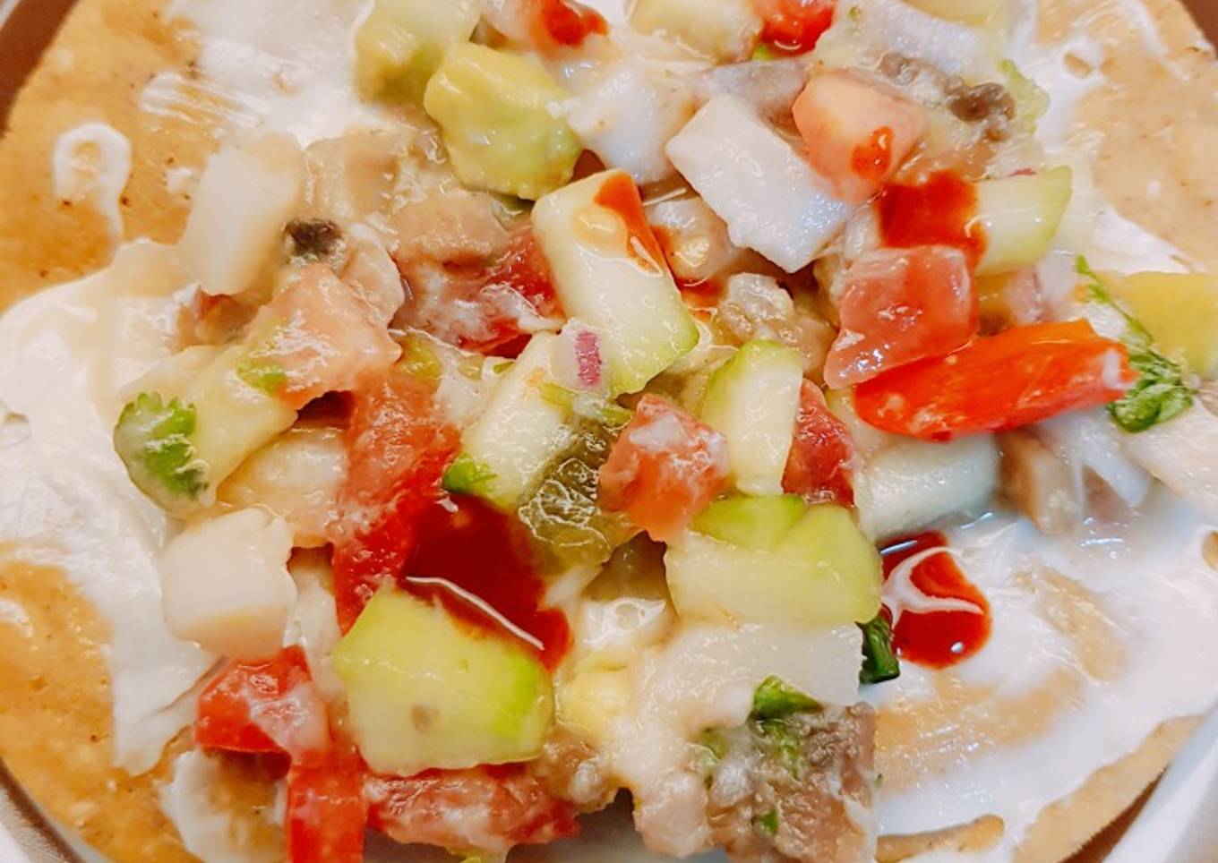 Ceviche de Palmito y Champiñones