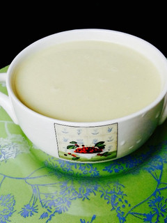 Una foto de Crema de espárrago