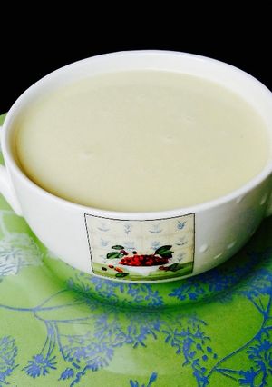 Una foto de Crema de espárrago