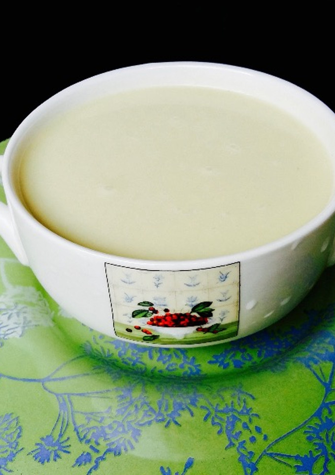 Una foto de Crema de espárrago