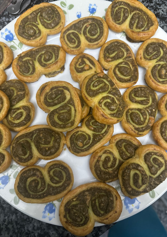 Una foto de 509. Palmeritas saladas de pesto (picoteo)