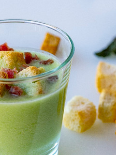 Una foto de Gazpacho de calabacín