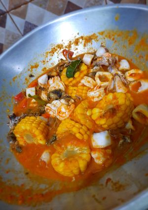 Foto resep Seafood Saus Padang