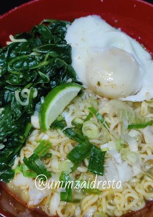 Foto resep Mie Rebus Bayam