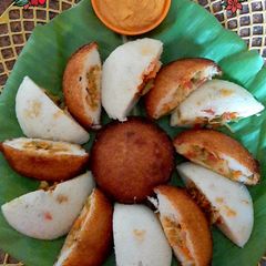 A picture of Chinese Stuffed Idli.