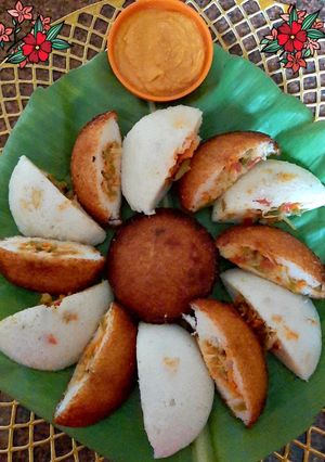 A picture of Chinese Stuffed Idli.