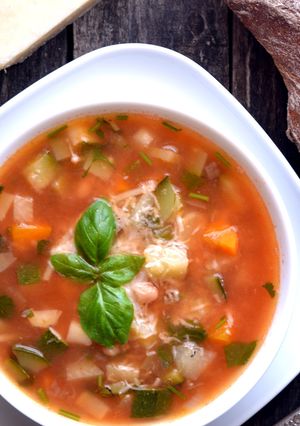 Minestrone leves recept fotója