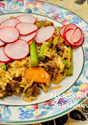 A picture of Beef Teriyaki Fried Rice - Sambal.