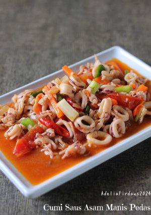 Foto resep Cumi Saus Asam Manis Pedas