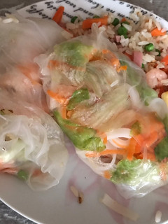 Una foto de Rollitos Vietnamitas saludables