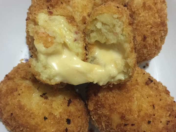 Resep Cheesy kroket kentang kornet, Lezat Sekali
