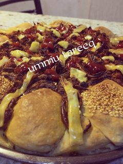 Pizza bread Mai pite cheese ball da burgar cheese ainihin hoton girkin