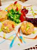 Tartare di salmone zucchine e papaya