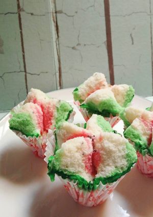 Foto resep Bolu Kukus Semangka