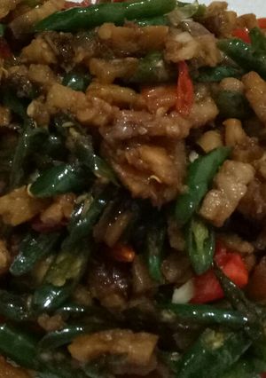 Foto resep Oseng tempe cabe Hijau