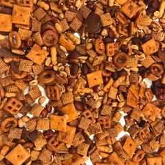 A picture of Chex Mix - Carolina Reaper Style.