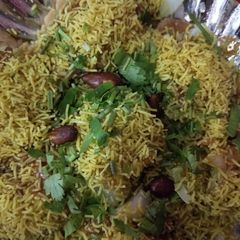 A picture of Sev puri(water balls chat).