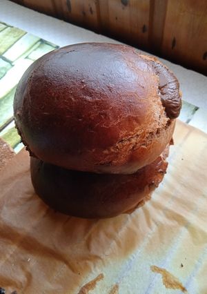 Une photo de Brioche au chocolat fourrée au chocolat