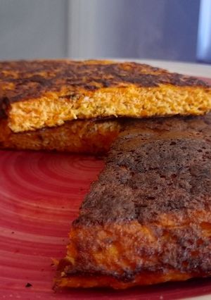 Una foto de Tortilla de zanahorias