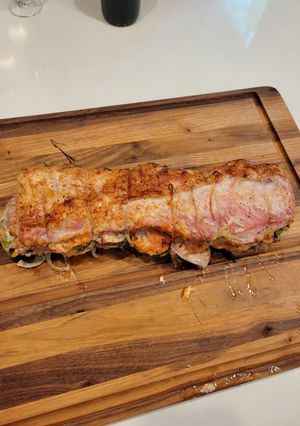 A picture of Stuffed Pork Loin.