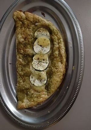 Une photo de Feuilleté courgette pesto