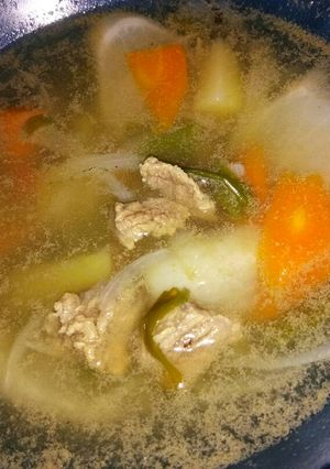 Foto resep Soup daging lobak