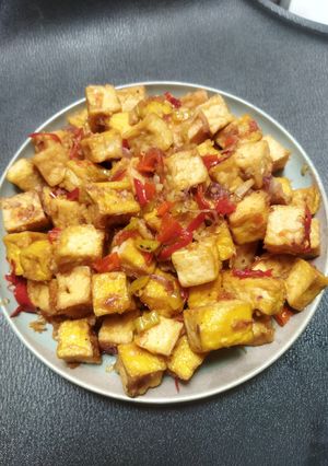 Foto resep Oseng tahu pedas