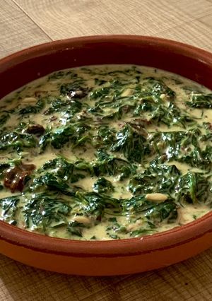 Una foto de Espinacas a la crema Thermomix
