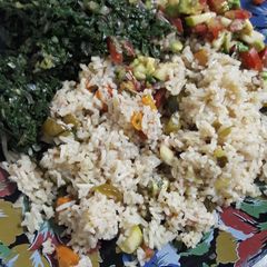 A picture of Vegetable rice.