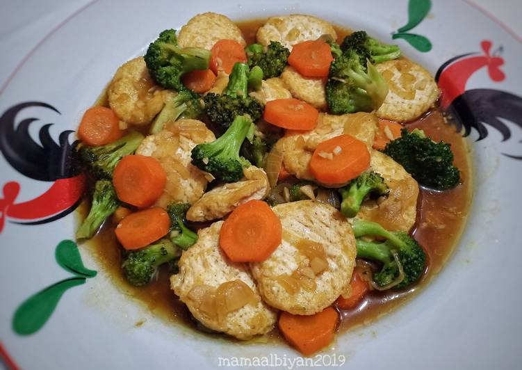 Resep 235. Broccoli Tofu Saus Tiram Anti Gagal