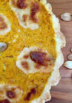 Una foto de Tarta de Zapallo y Queso