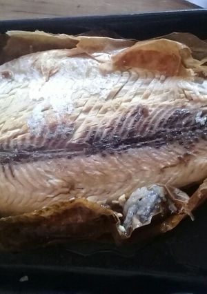 Una foto de Sábalo relleno a la parrilla