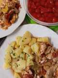 Germán tradicional schinken 🧄🍅(csirkemell bazsalikomosan friss paradicsomos)