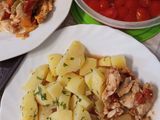 Germán tradicional schinken 🧄🍅(csirkemell bazsalikomosan friss paradicsomos)