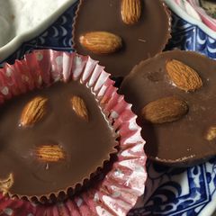 A picture of Keto Chocolate Almond Cup Fat Bombs.