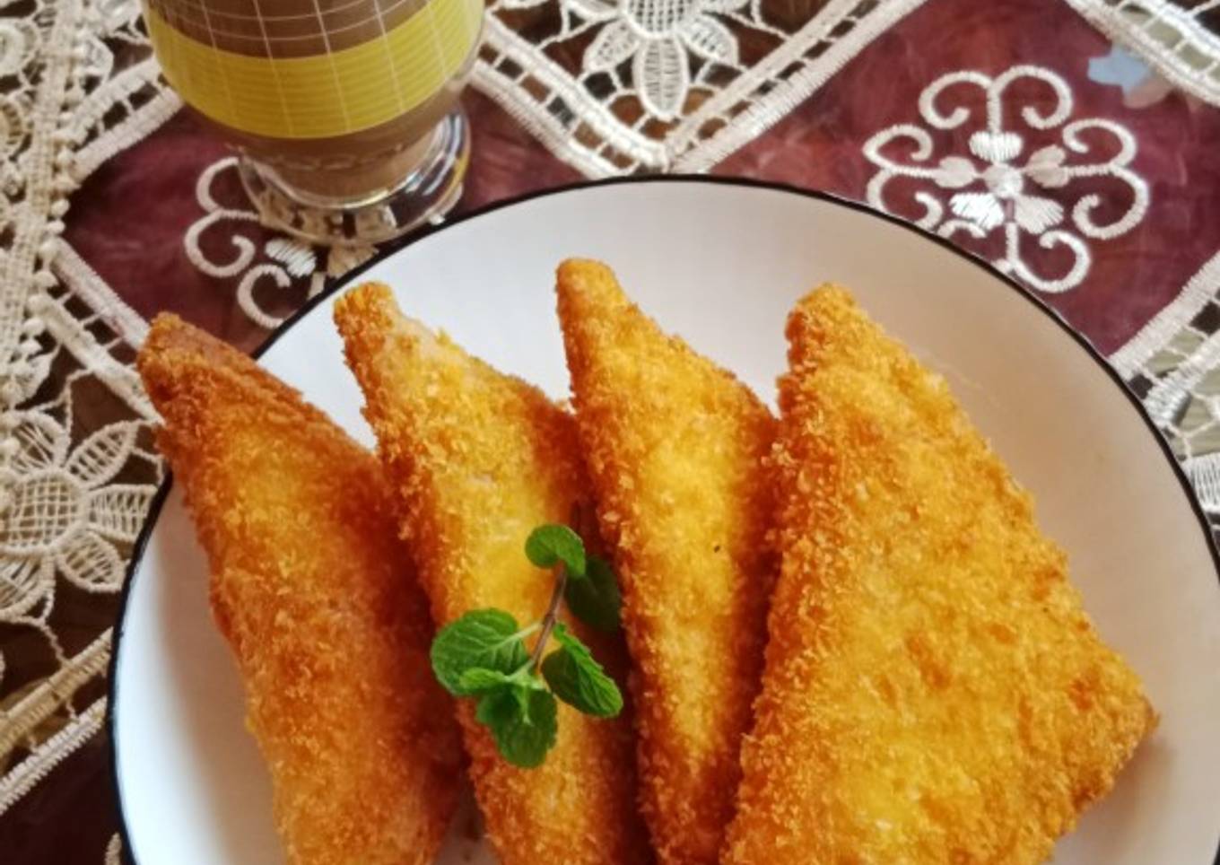 Roti Tawar Goreng Isi Selai Blueberry dan Coklat Ceres