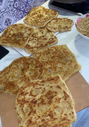 Une photo de Msemen (crêpe orientale)
